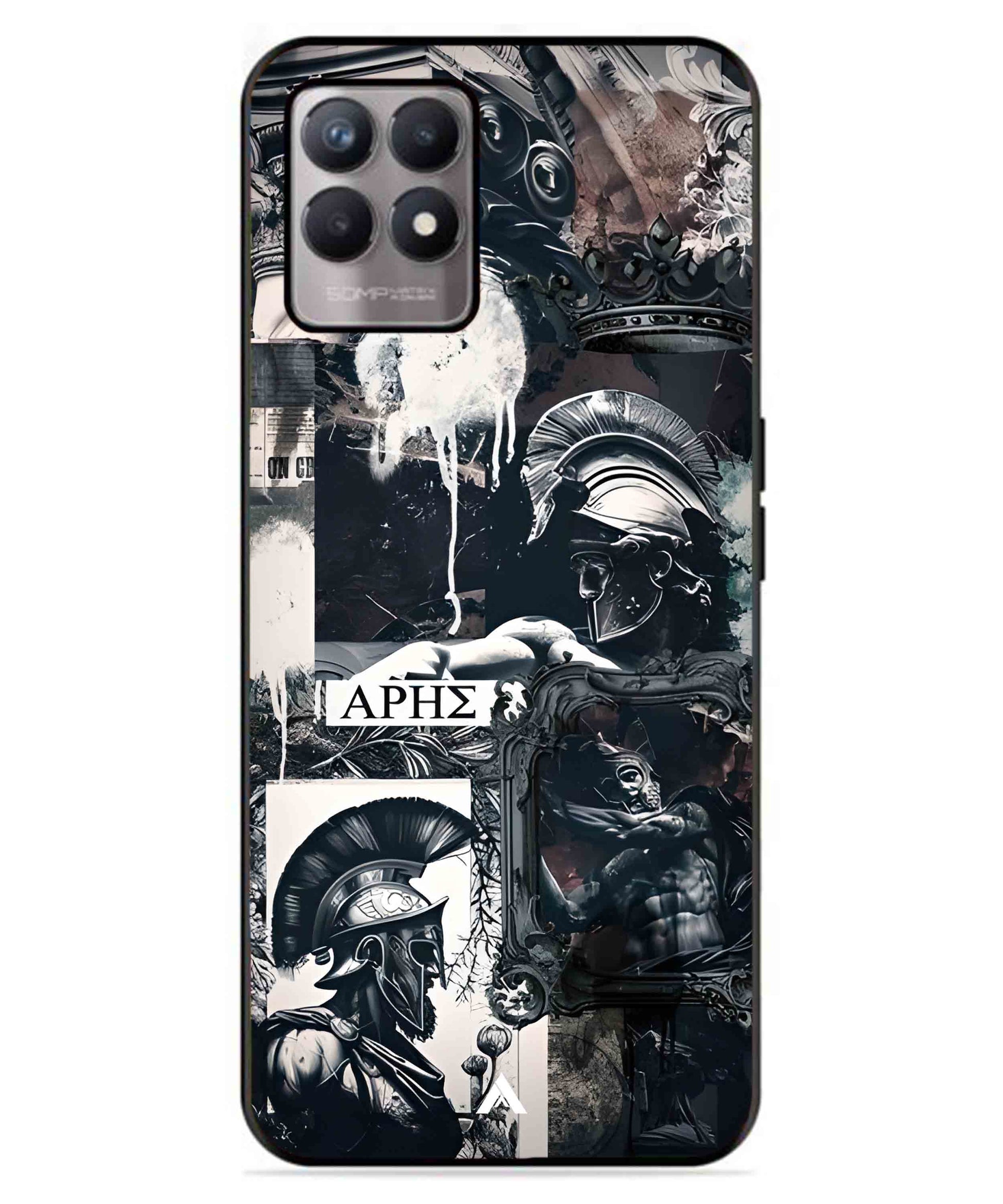 Greek Mindset Metal Back Cover Phone Case for Realme 8 Pro