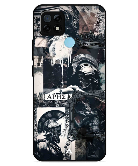 Greek Mindset Metal Back Cover Phone Case for Realme C21