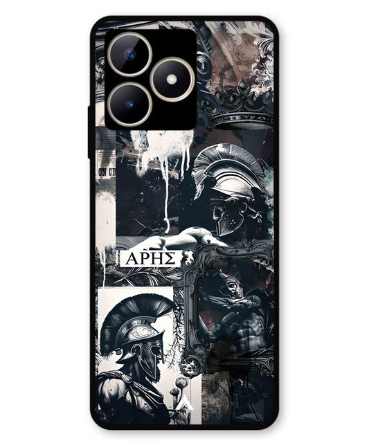 Greek Mindset Metal Back Cover Phone Case for Realme C53