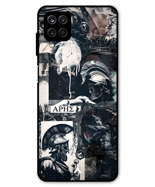 Greek Mindset Metal Back Cover Phone Case for Samsung Galaxy A12