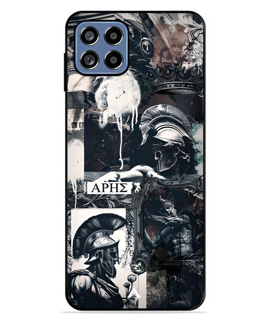 Greek Mindset Metal Back Cover Phone Case for Samsung Galaxy A22 5G