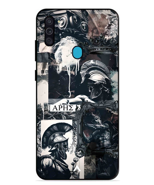 Greek Mindset Metal Back Cover Phone Case for Samsung Galaxy F11