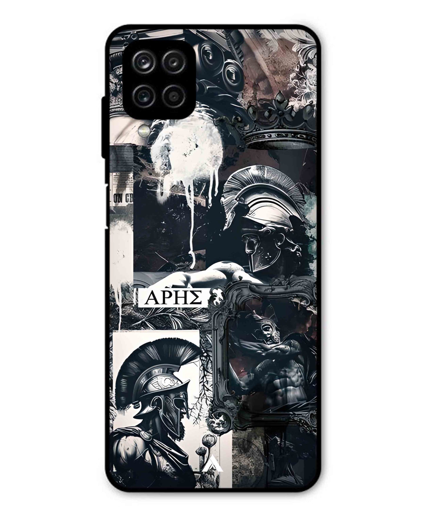 Greek Mindset Metal Back Cover Phone Case for Samsung Galaxy F12