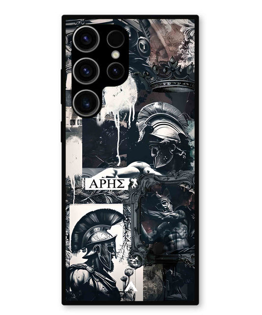 Greek Mindset Metal Back Cover Phone Case for Samsung Galaxy S23 Ultra