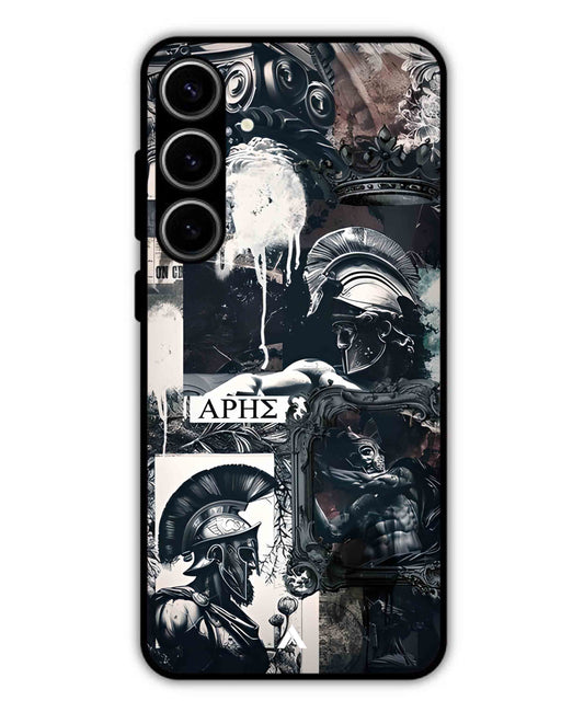 Greek Mindset Metal Back Cover Phone Case for Samsung Galaxy S24 Plus