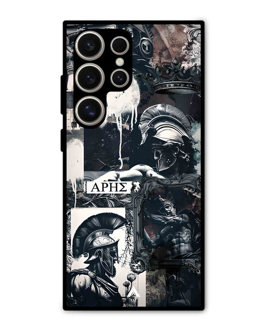 Greek Mindset Metal Back Cover Phone Case for Samsung Galaxy S24 Ultra