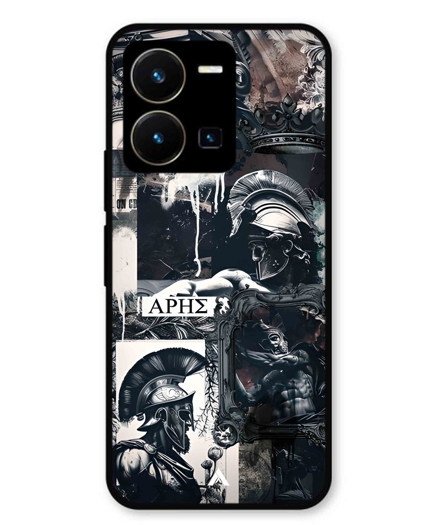 Greek Mindset Metal Back Cover Phone Case for Vivo Y35