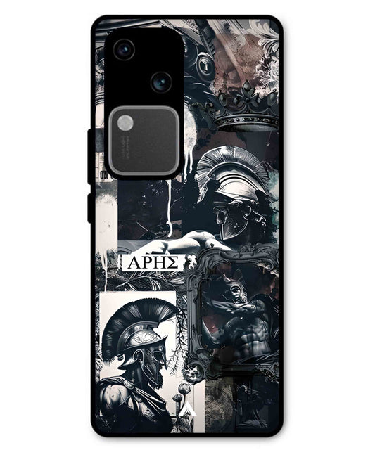 Greek Mindset Metal Back Cover Phone Case for Vivo v30