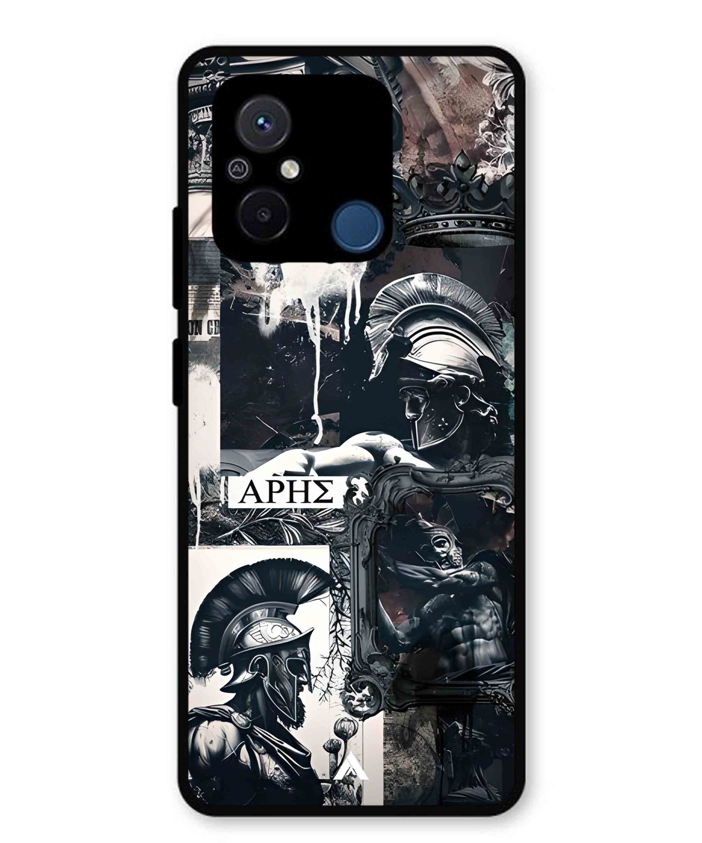 Greek Mindset Metal Back Cover Phone Case for Xiaomi Redmi 12C