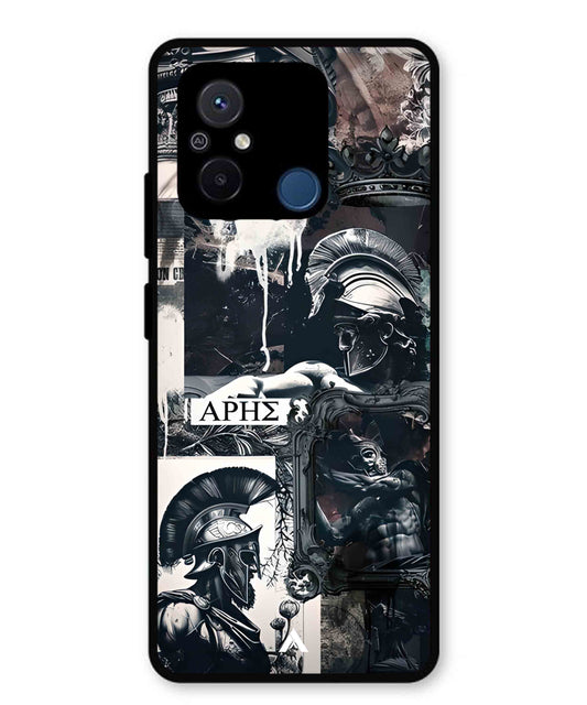 Greek Mindset Metal Back Cover Phone Case for Xiaomi Redmi 12C