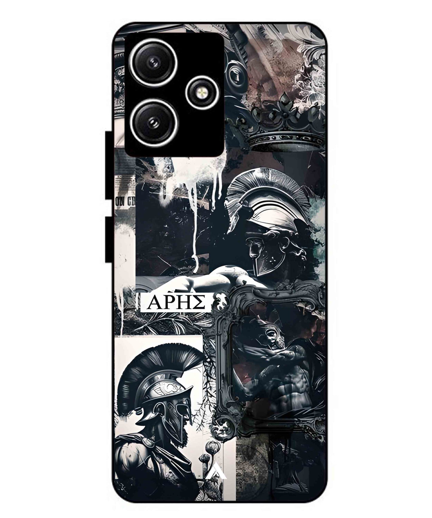 Greek Mindset Metal Back Cover Phone Case for Xiaomi Redmi 12 5G