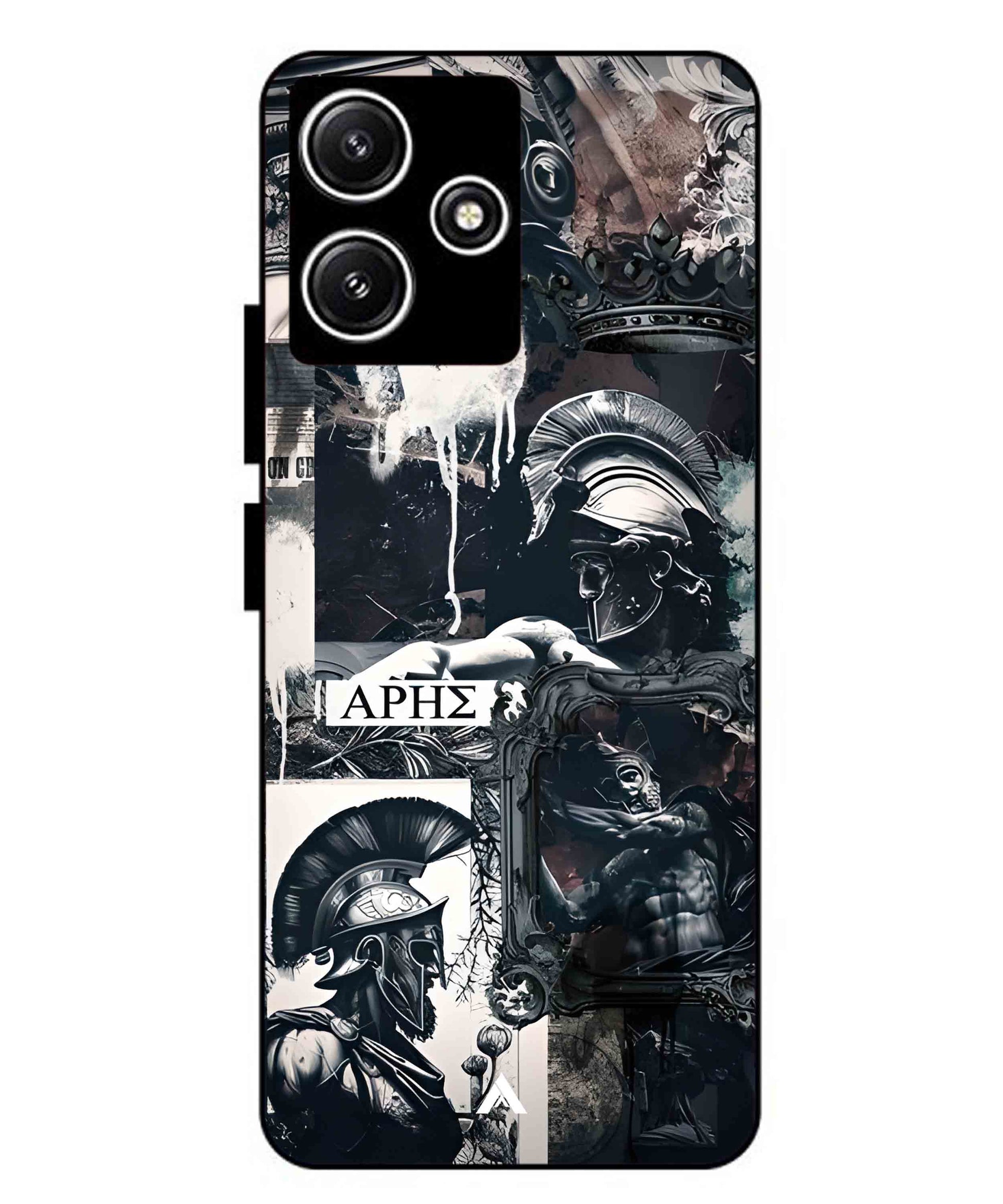 Greek Mindset Metal Back Cover Phone Case for Xiaomi Redmi 12 5G