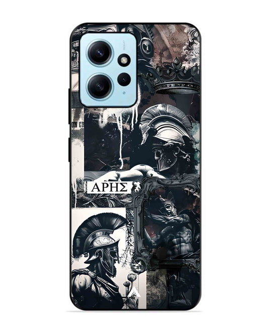 Greek Mindset Metal Back Cover Phone Case for Xiaomi Redmi Note 12 4G
