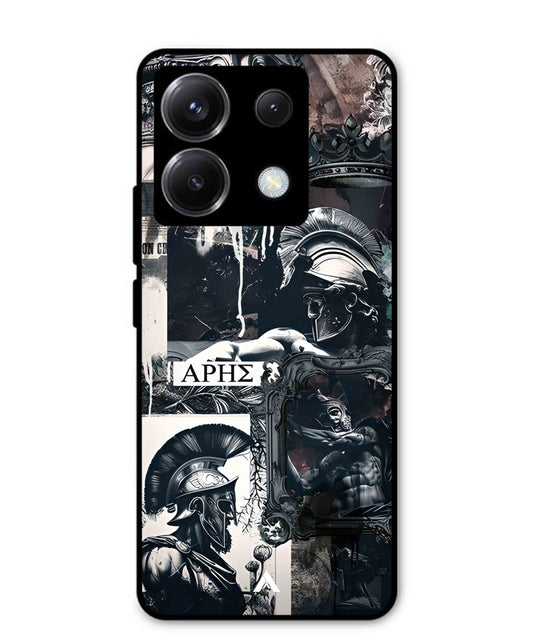 Greek Mindset Metal Back Cover Phone Case for Xiaomi Redmi Note 13