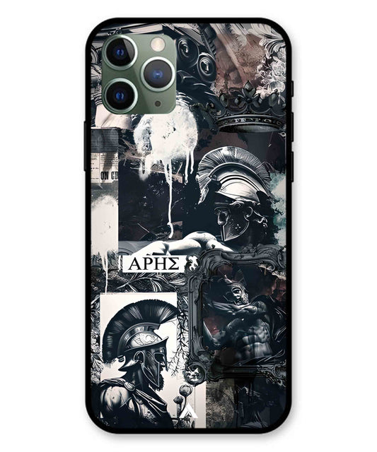 Greek Mindset Metal Back Cover Phone Case for iPhone 11 Pro