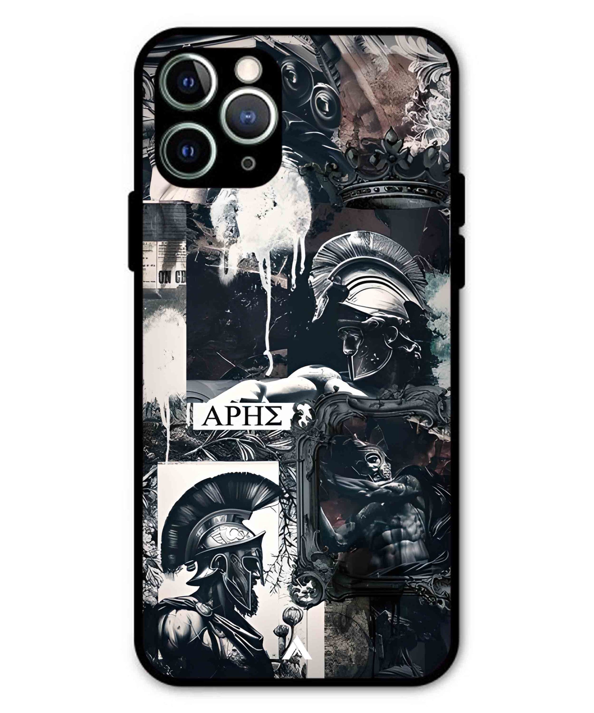 Greek Mindset Metal Back Cover Phone Case for iPhone 11 Pro Max