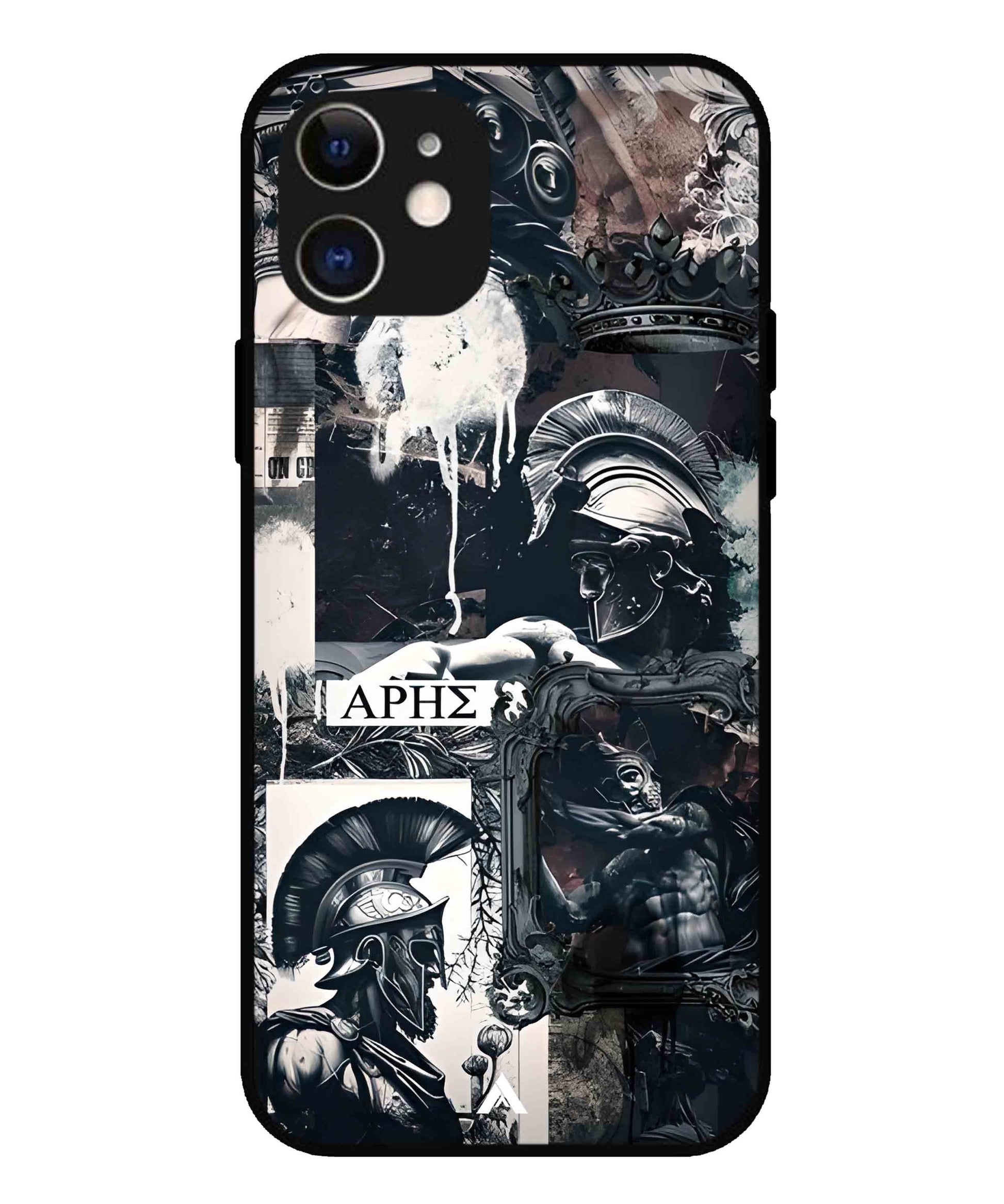 Greek Mindset Metal Back Cover Phone Case for iPhone 12