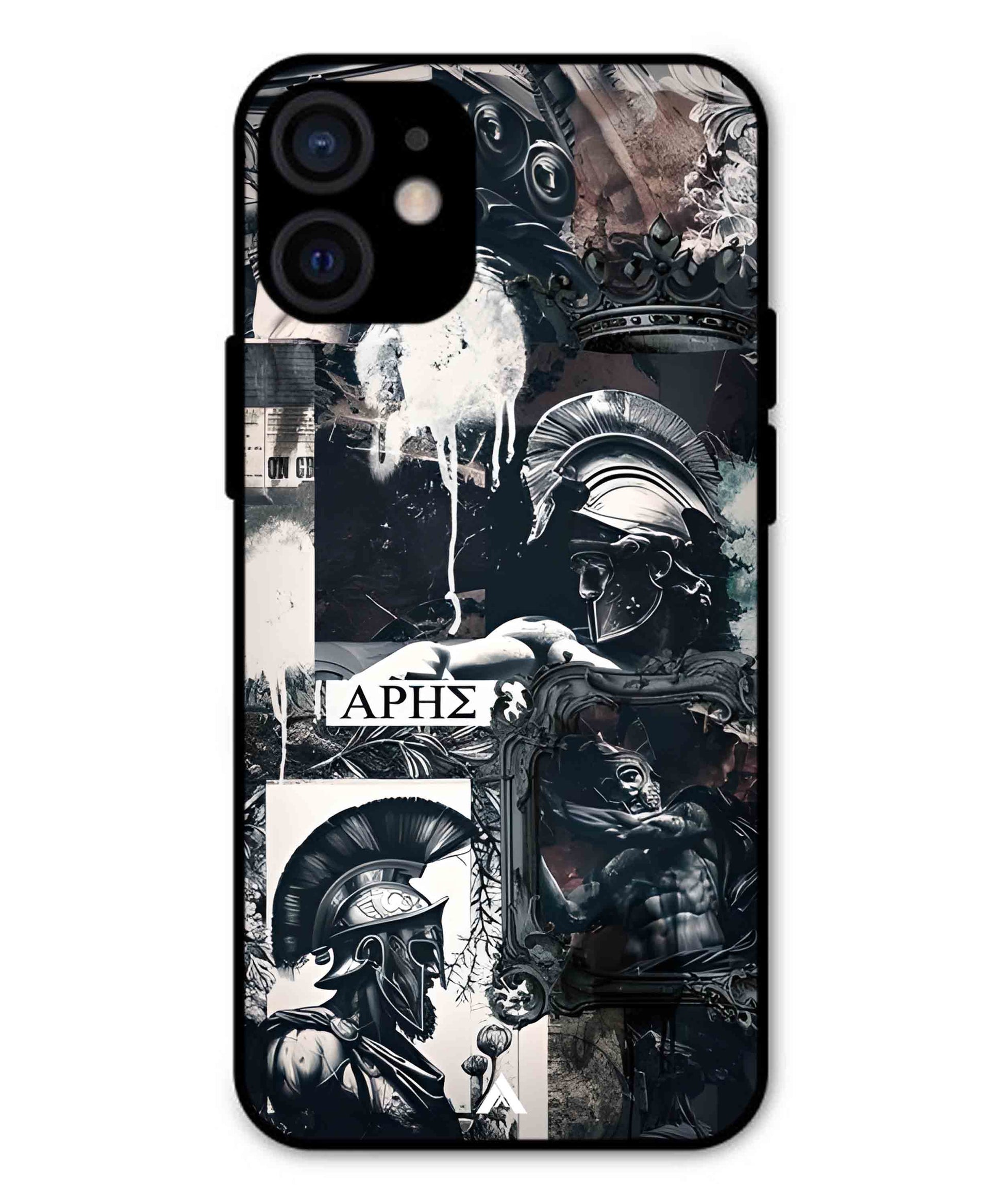 Greek Mindset Metal Back Cover Phone Case for iPhone 12 Mini