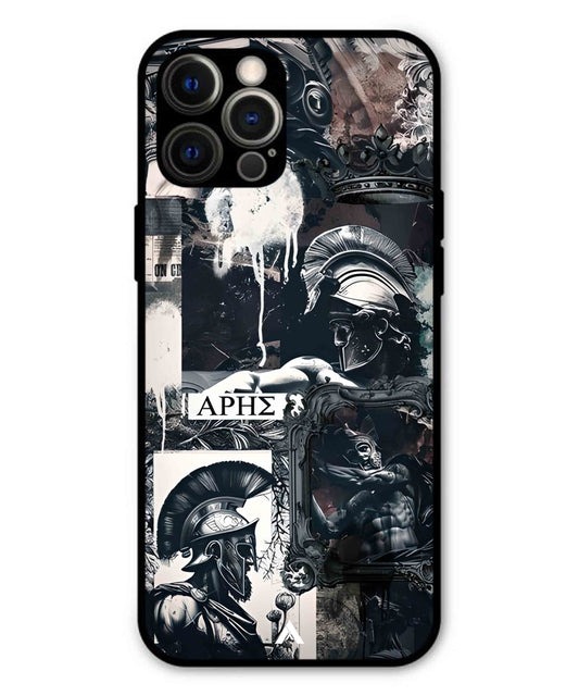Greek Mindset Metal Back Cover Phone Case for iPhone 12 Pro Max