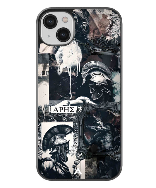 Greek Mindset Metal Back Cover Phone Case for iPhone 13