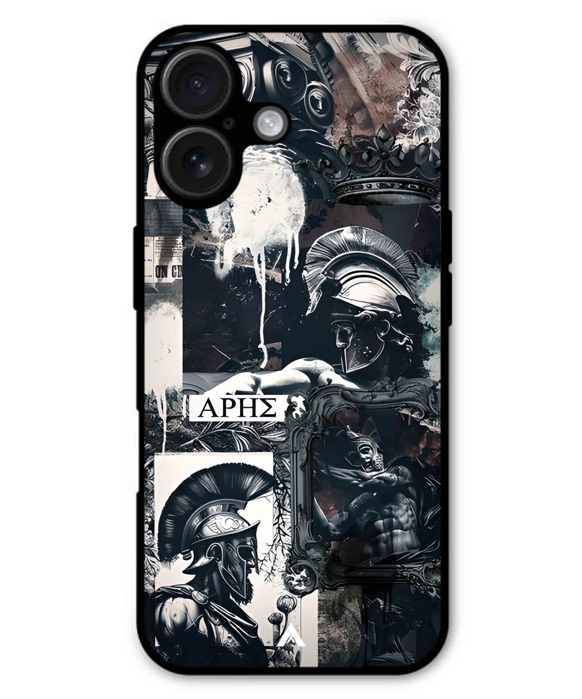 Greek Mindset Metal Back Cover Phone Case for iPhone 16 Plus