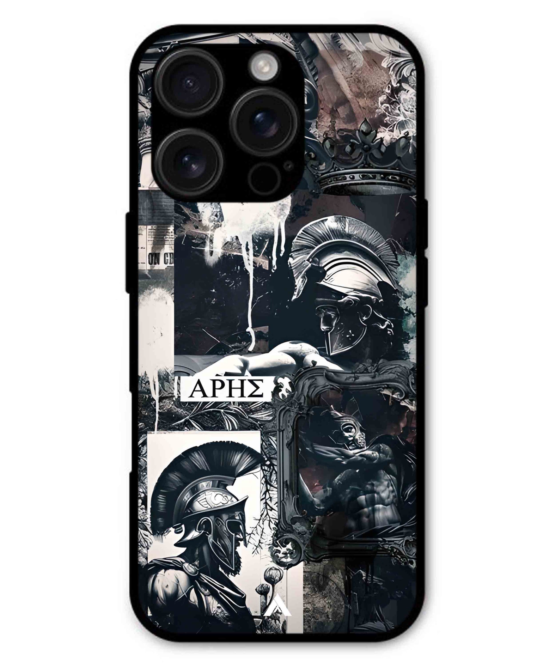 Greek Mindset Metal Back Cover Phone Case for iPhone 16 Pro