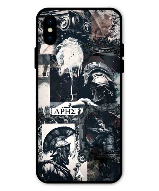 Greek Mindset Metal Back Cover Phone Case for iPhone Xs