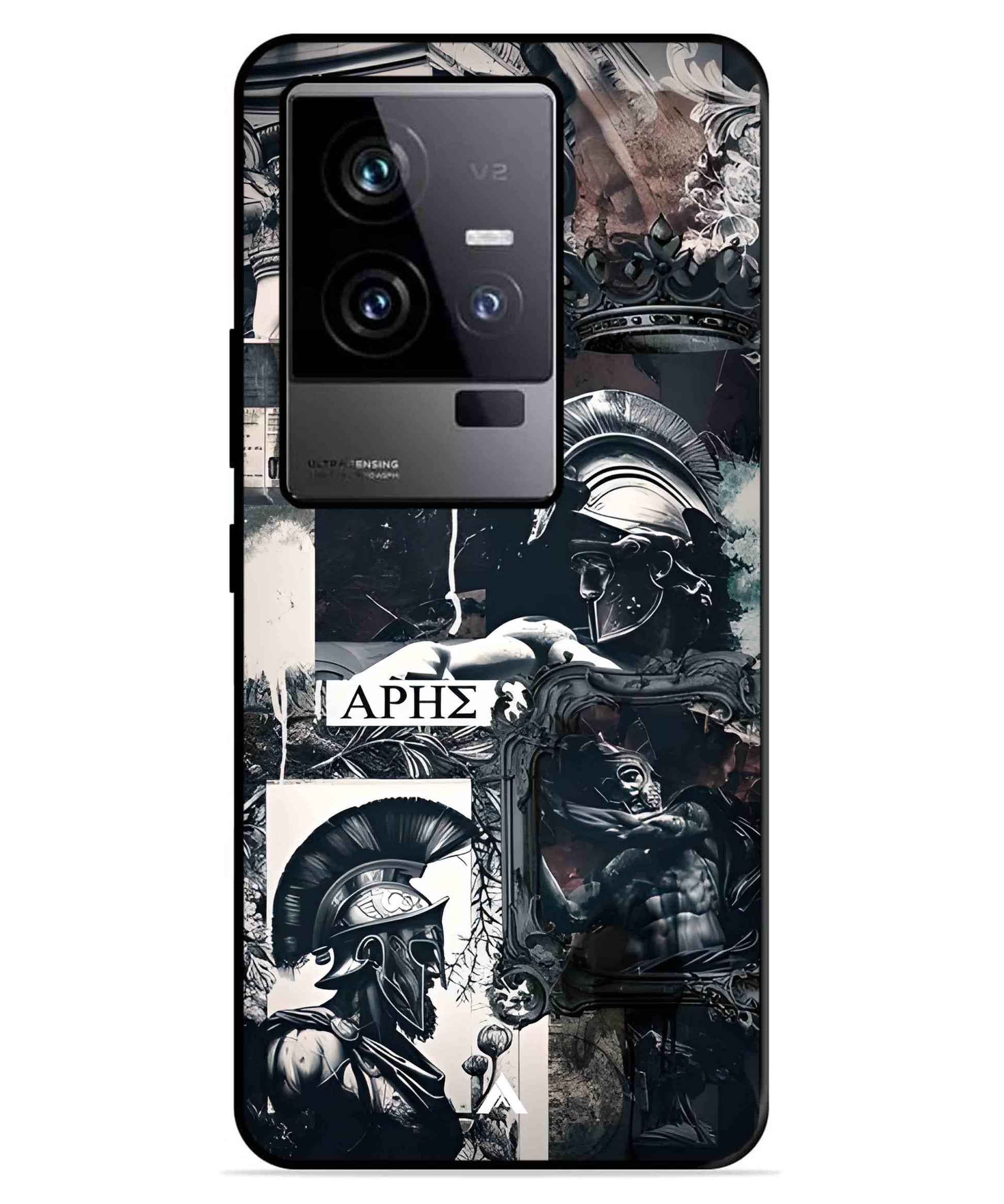 Greek Mindset Metal Back Cover Phone Case for iQOO 11