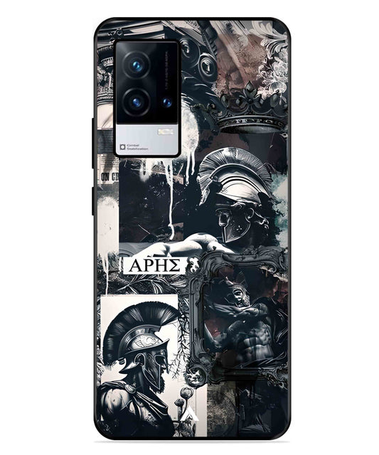 Greek Mindset Metal Back Cover Phone Case for iQOO 8