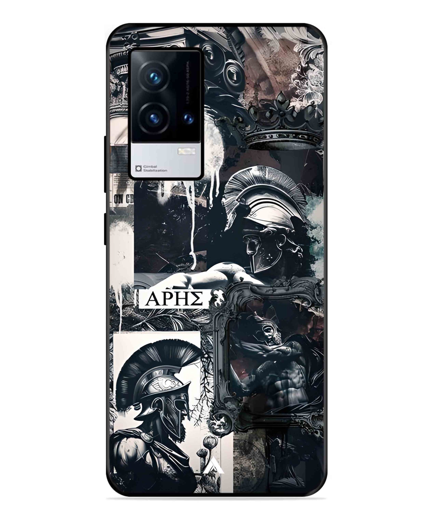 Greek Mindset Metal Back Cover Phone Case for iQOO 9
