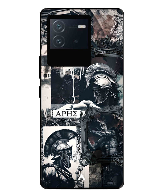 Greek Mindset Metal Back Cover Phone Case for iQOO Neo 6