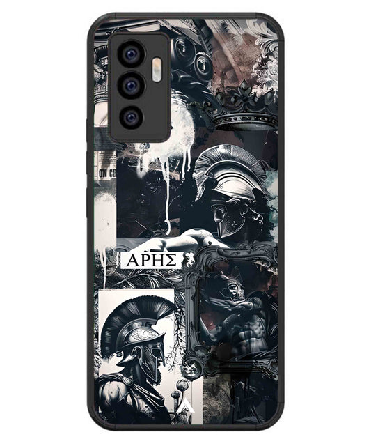 Greek Mindset Metal Back Cover Phone Case for iQOO Z6