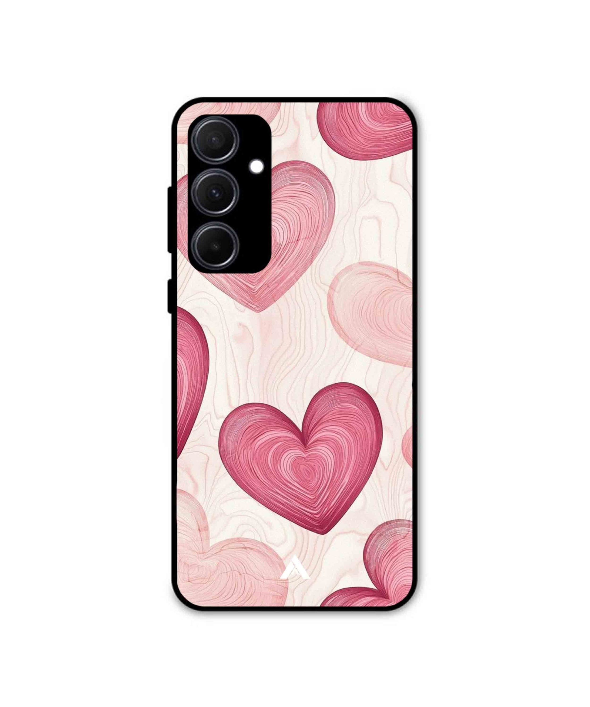 Hearts Pattern Casora 01 Metal Back Cover Phone Case