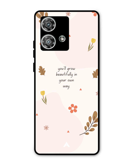 Her Own Way Metal Back Cover Phone Case for Moto Edge 40 Neo