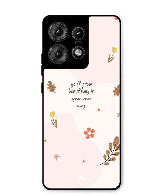 Her Own Way Metal Back Cover Phone Case for Moto Edge 50 Pro