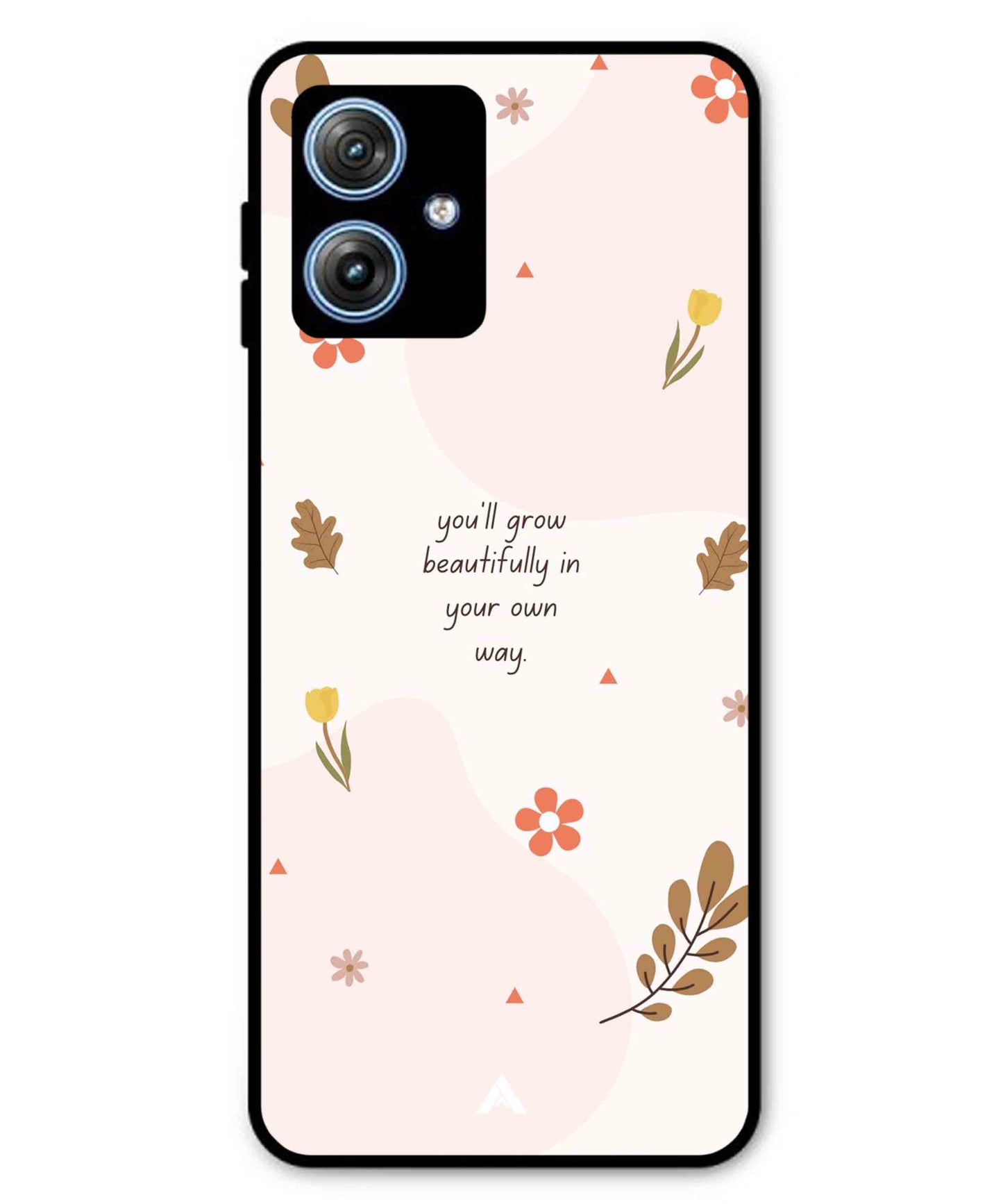 Her Own Way Metal Back Cover Phone Case for Moto G54