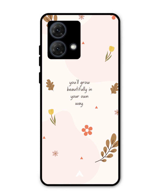 Her Own Way Metal Back Cover Phone Case for Moto G84