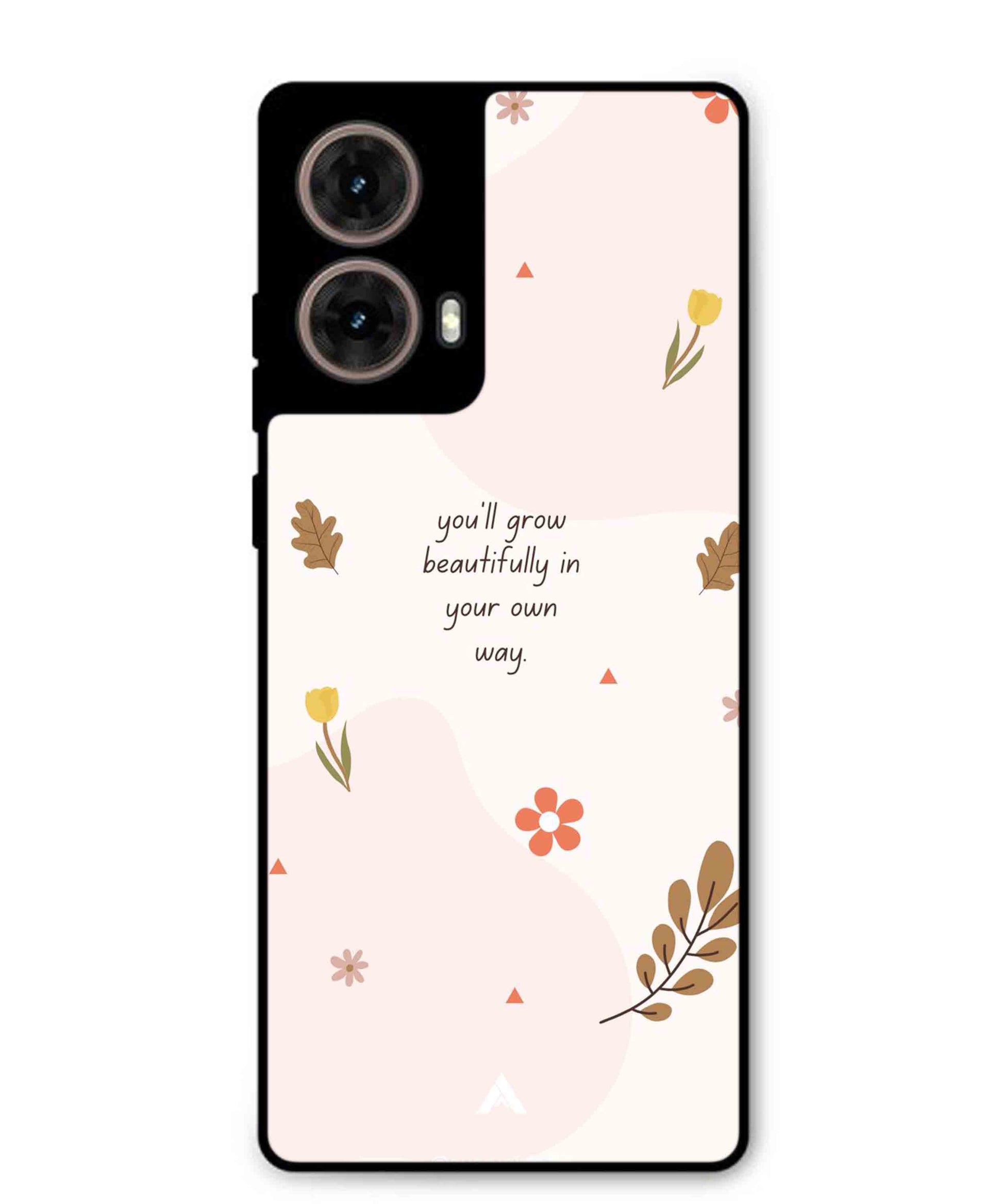 Her Own Way Metal Back Cover Phone Case for Moto G85