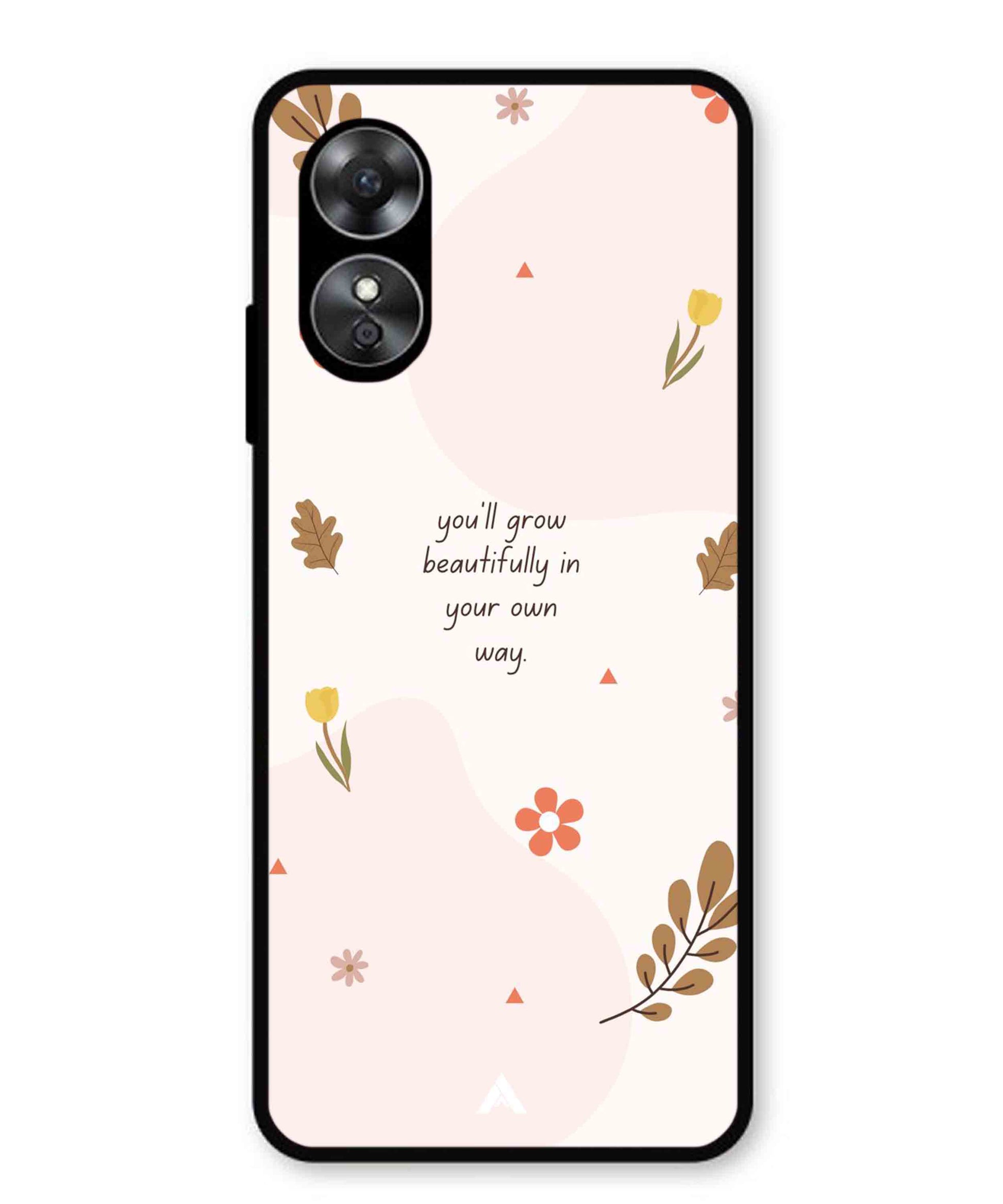 Her Own Way Metal Back Cover Phone Case for Oppo A17K
