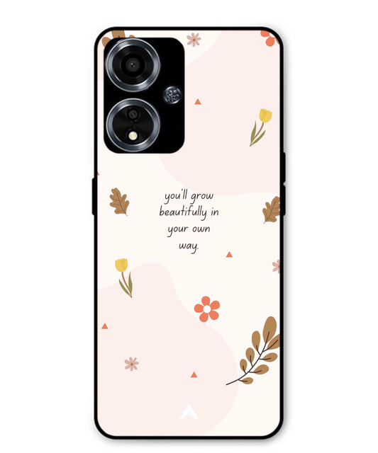 Her Own Way Metal Back Cover Phone Case for Oppo A59