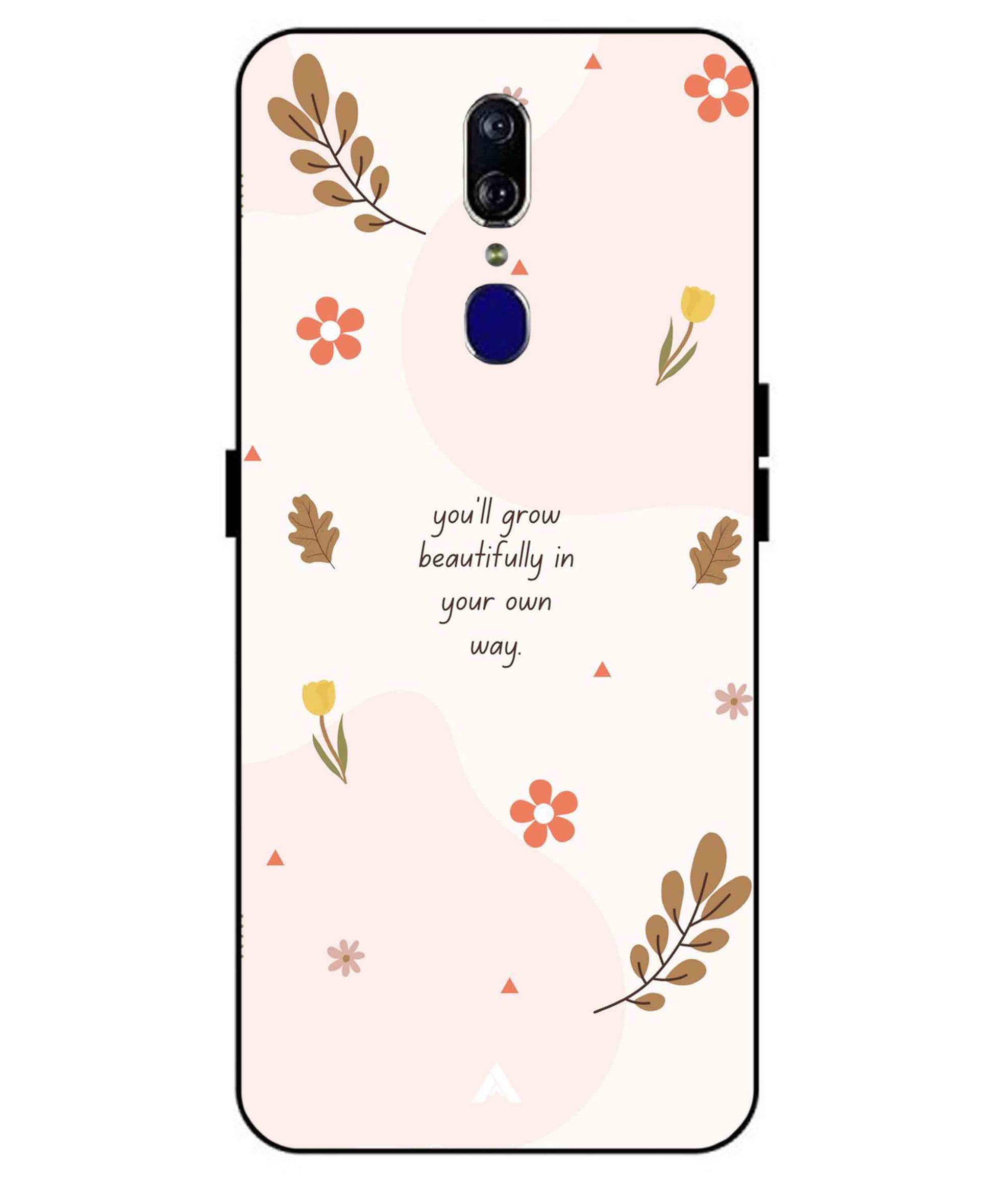 Her Own Way Metal Back Cover Phone Case for Oppo F11