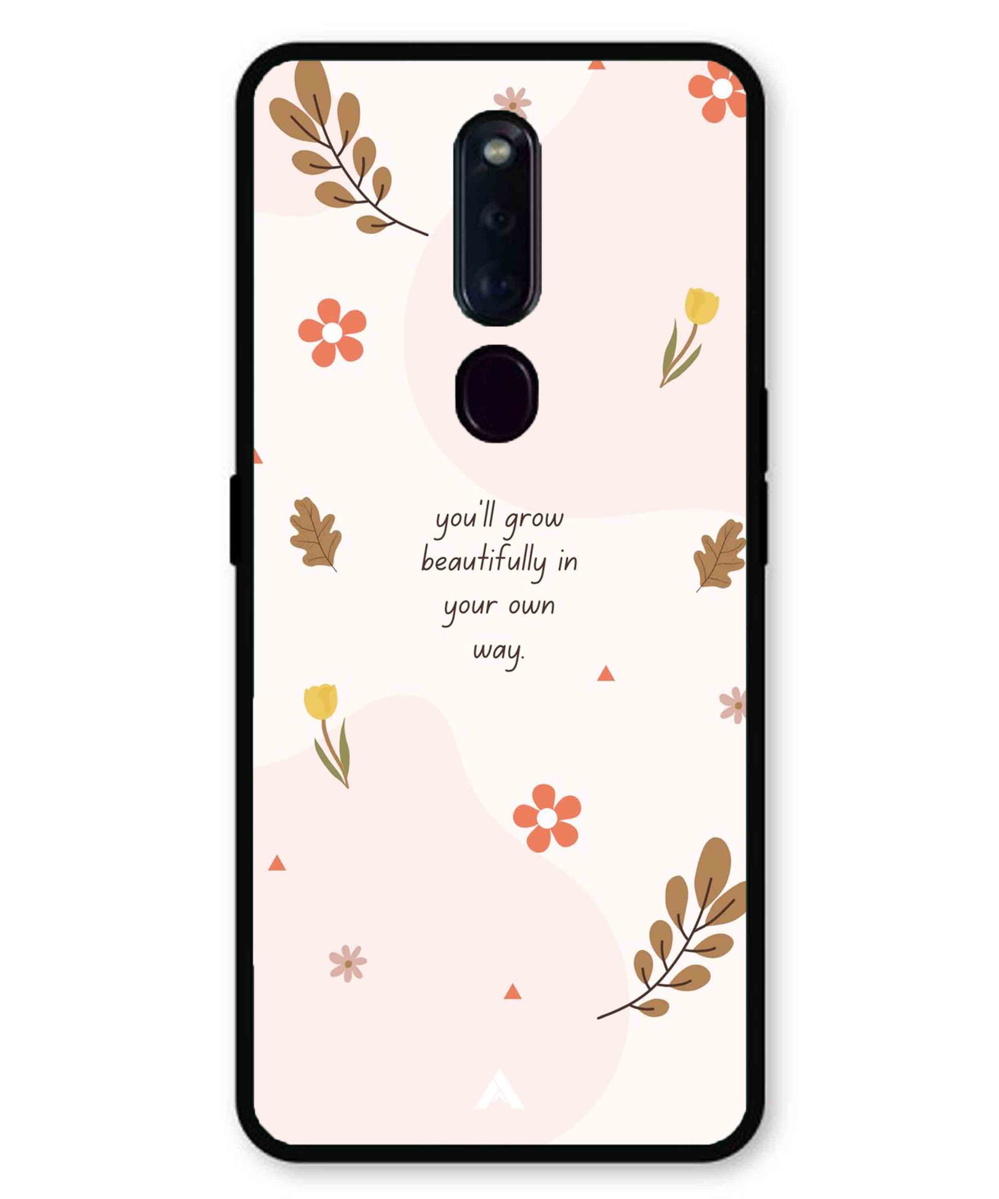 Her Own Way Metal Back Cover Phone Case for Oppo F11 Pro