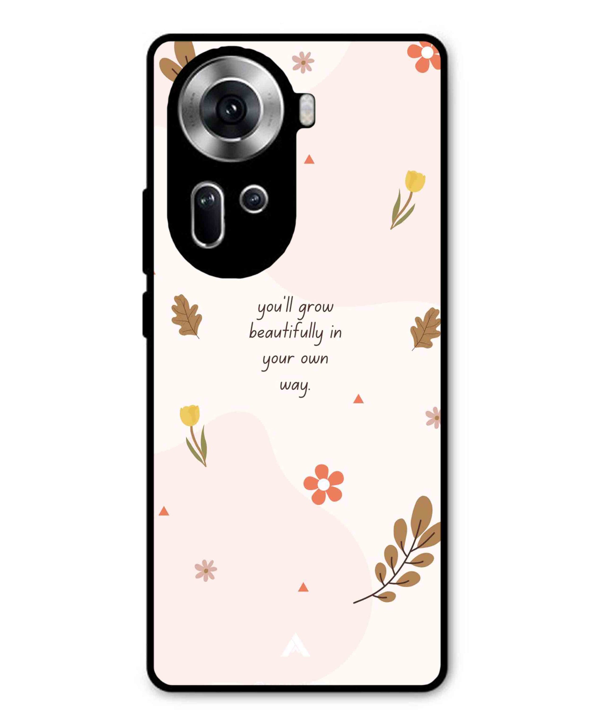 Her Own Way Metal Back Cover Phone Case for Oppo Reno 11