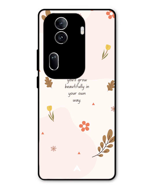 Her Own Way Metal Back Cover Phone Case for Oppo Reno 11 Pro
