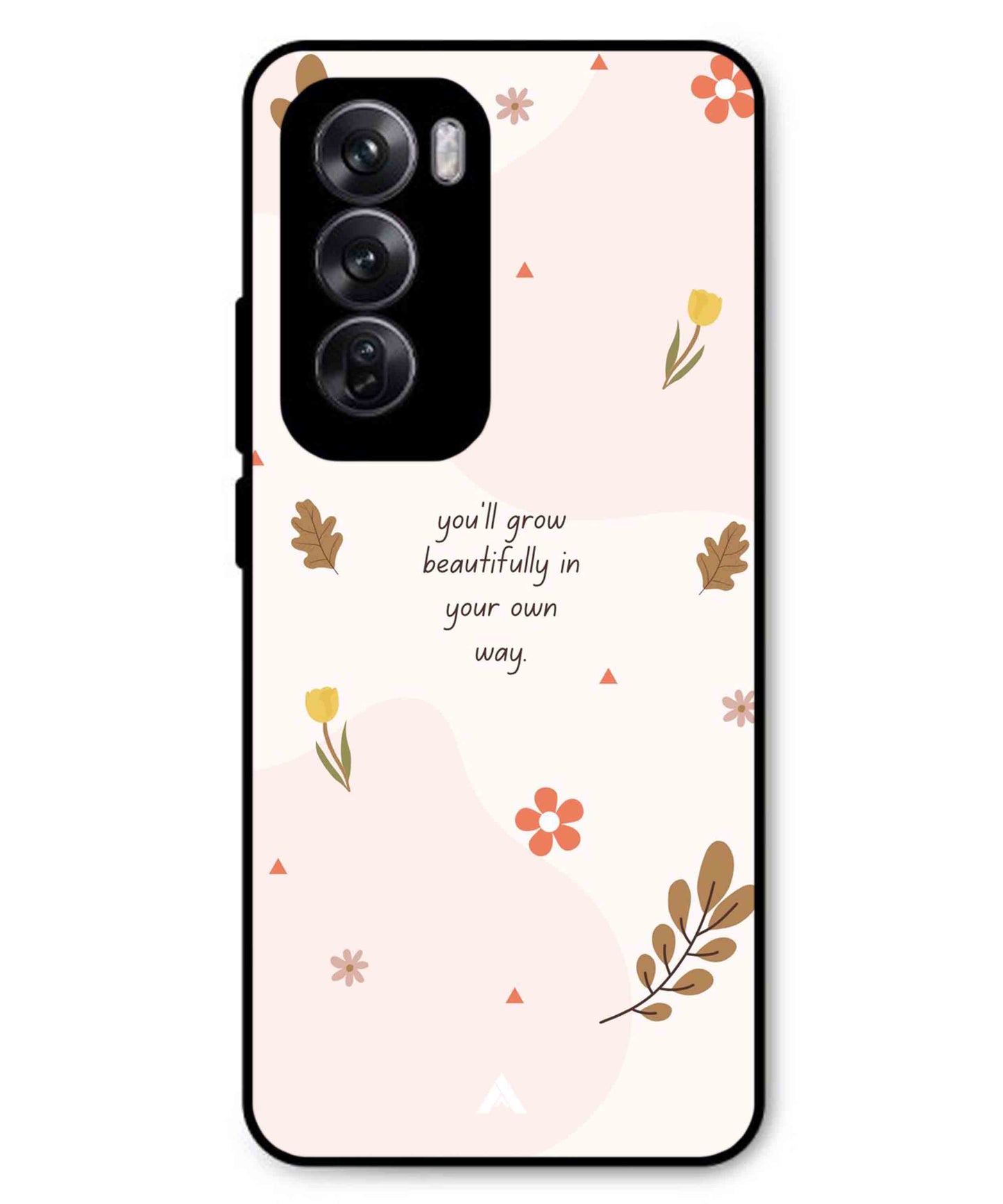 Her Own Way Metal Back Cover Phone Case for Oppo Reno 12 Pro