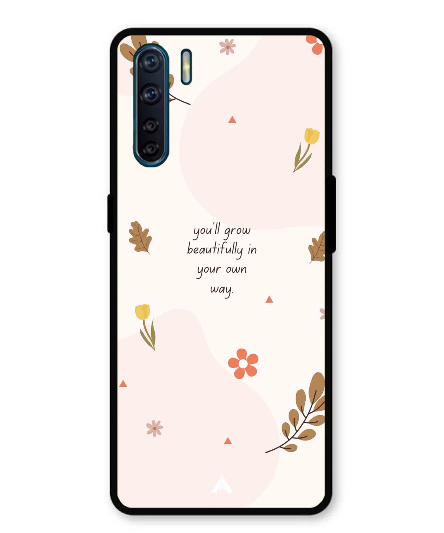 Her Own Way Metal Back Cover Phone Case for Oppo Reno 3