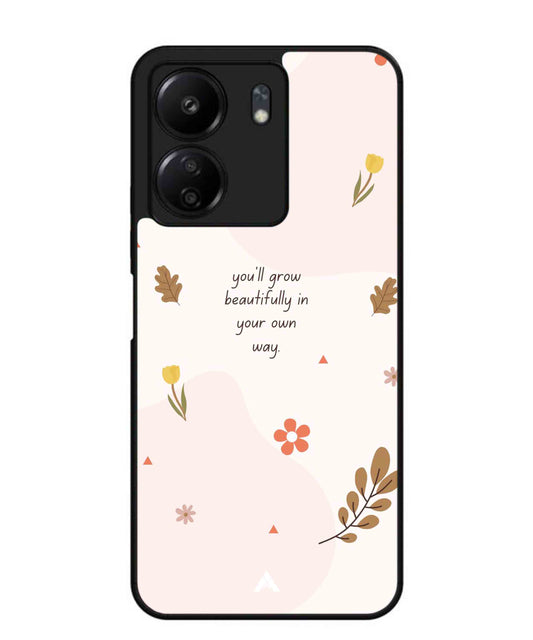 Her Own Way Metal Back Cover Phone Case for Poco C65
