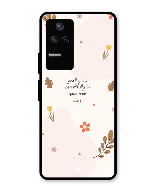 Her Own Way Metal Back Cover Phone Case for Poco F4