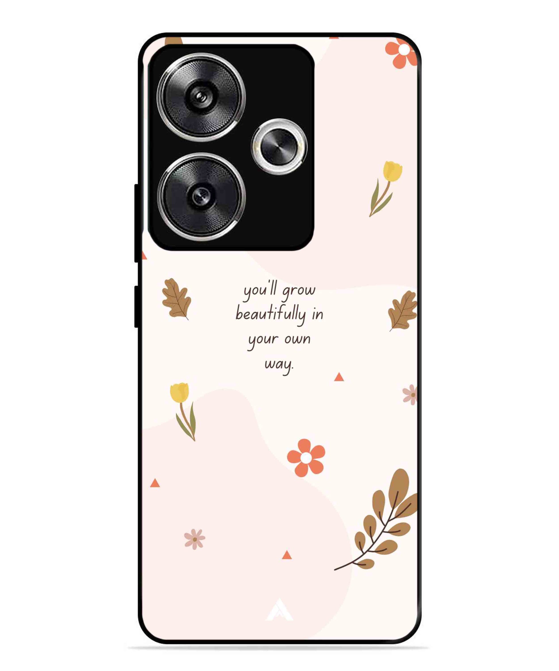 Her Own Way Metal Back Cover Phone Case for Poco F6