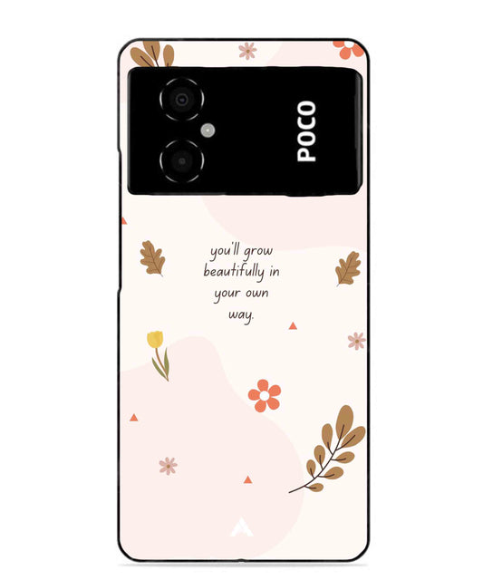 Her Own Way Metal Back Cover Phone Case for Poco M4 5G